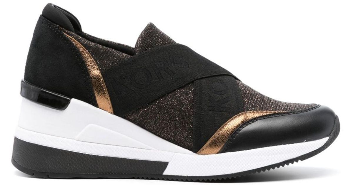 michael kors black glitter sneakers