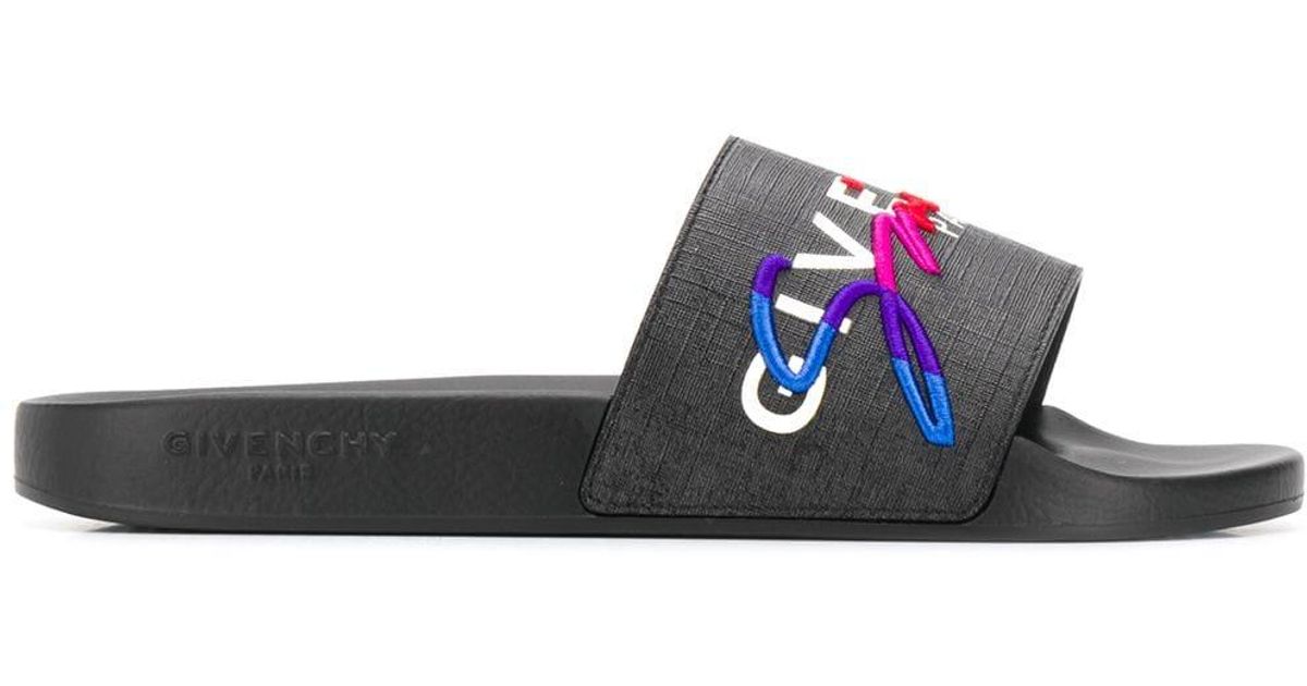 Givenchy rainbow slides hotsell