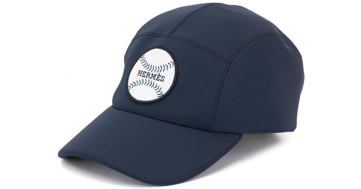 Synthetic Logos Casket Hat Cap in Blue 