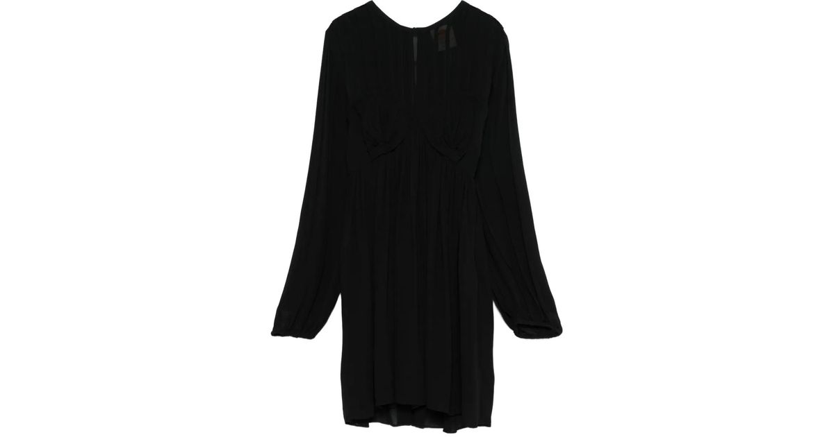 FARM Rio Pleated Midi Dress in Black | Lyst
