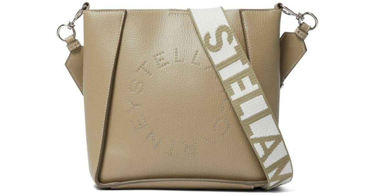 Stella McCartney Logo Square Mini Crossbody Bag in Natural Lyst UK