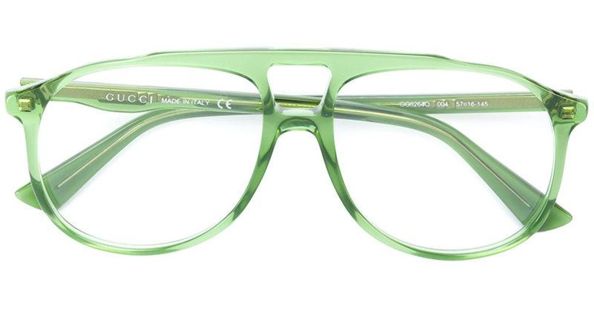 green gucci glasses