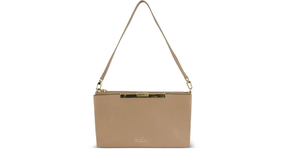 ROKH Triple File Clutch Bag in Natural | Lyst