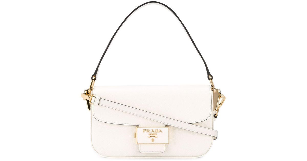 prada white shoulder bag