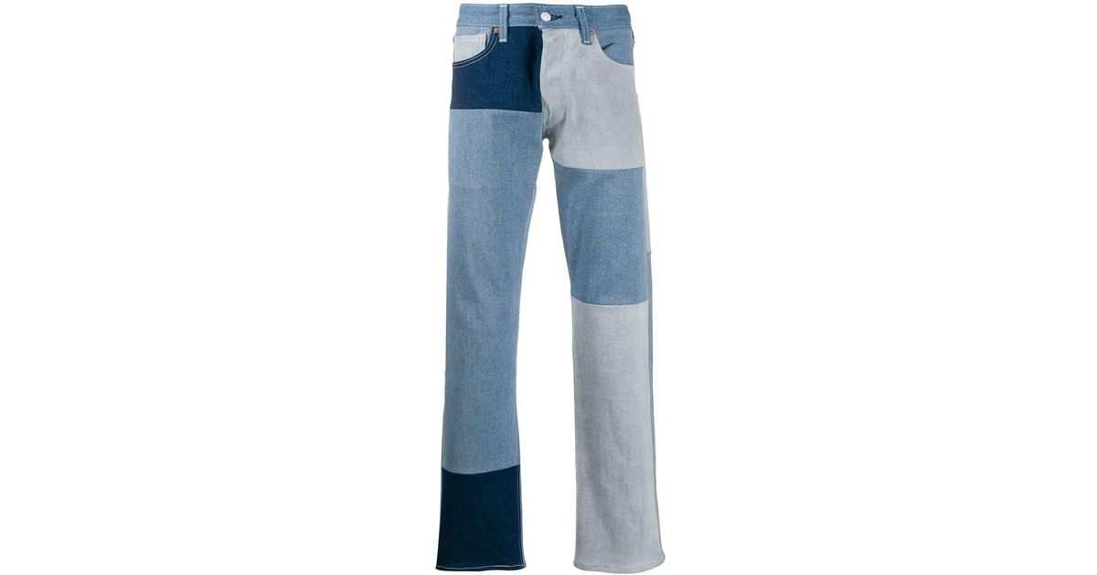 Levi's Denim Patchwork Jeans in Blue for Men | Lyst
