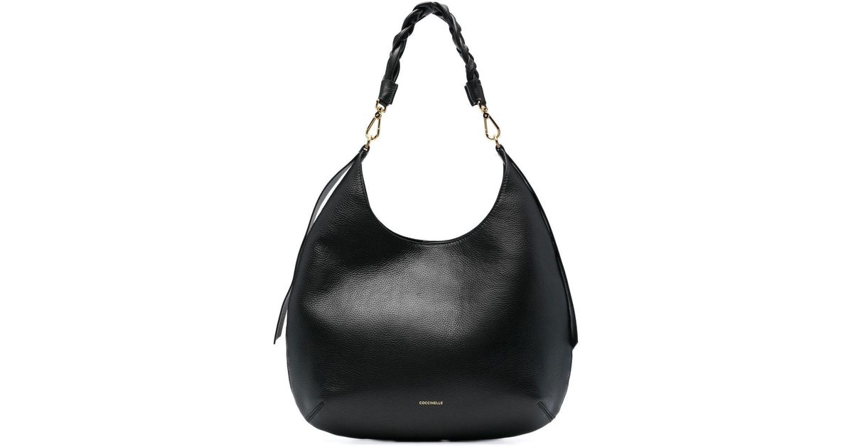 Coccinelle Braided-strap Shoulder Bag in Black | Lyst