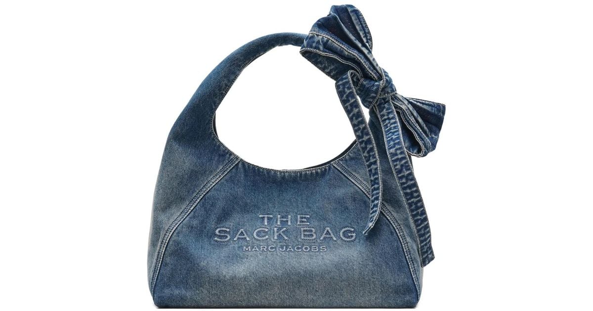 Marc Jacobs The Bow Denim Sack Bag in Blue | Lyst Australia