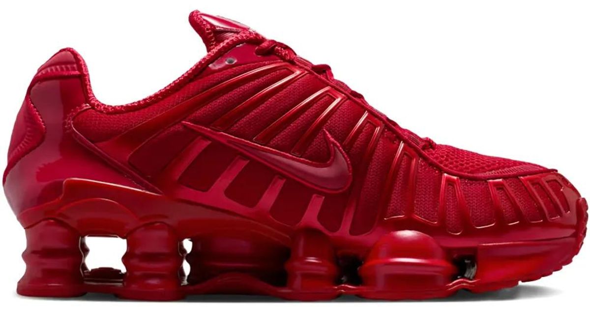 Nike Shox Tl Sneakers in Red | Lyst UK