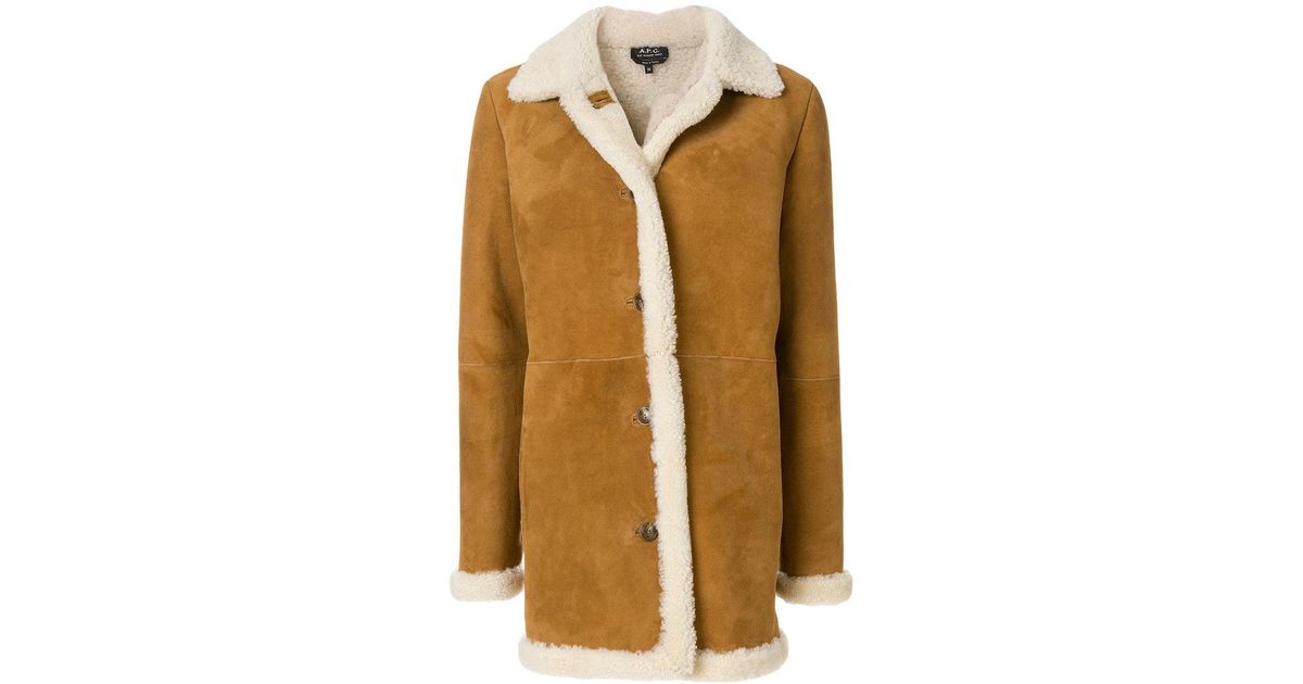 apc shearling coat