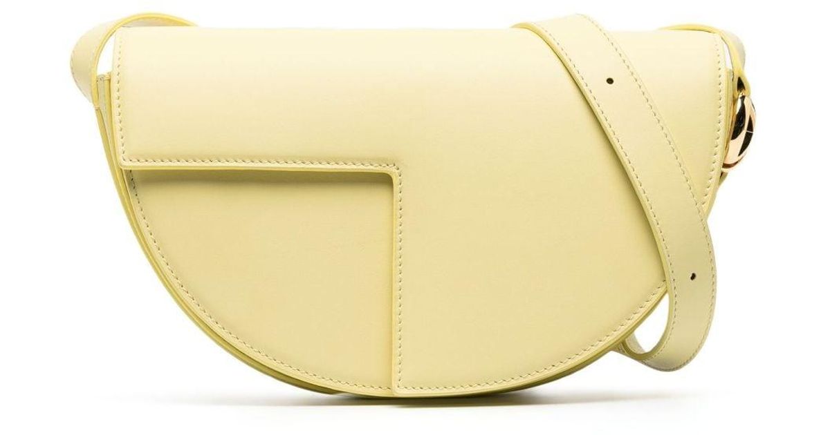 Patou Le Leather Shoulder Bag in Natural | Lyst