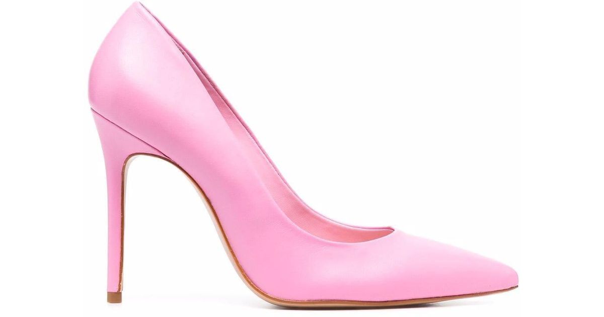 Schutz Leather Lou 100mm Pumps in Pink | Lyst