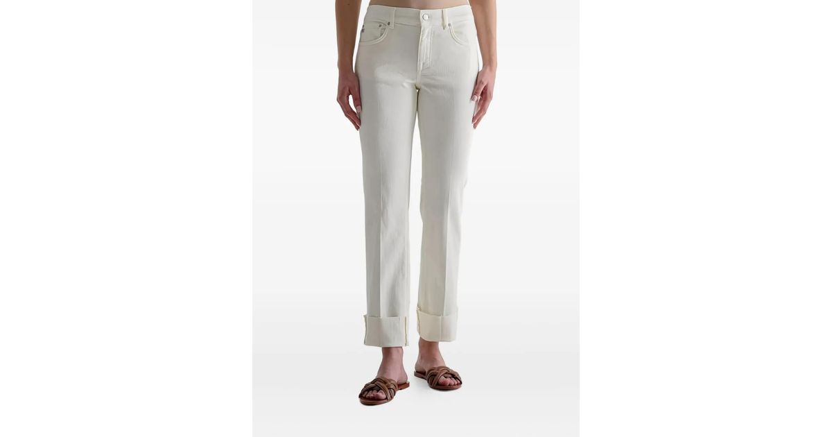 Demin Loop AG Jeans Belt-Loops Denim in White | Lyst