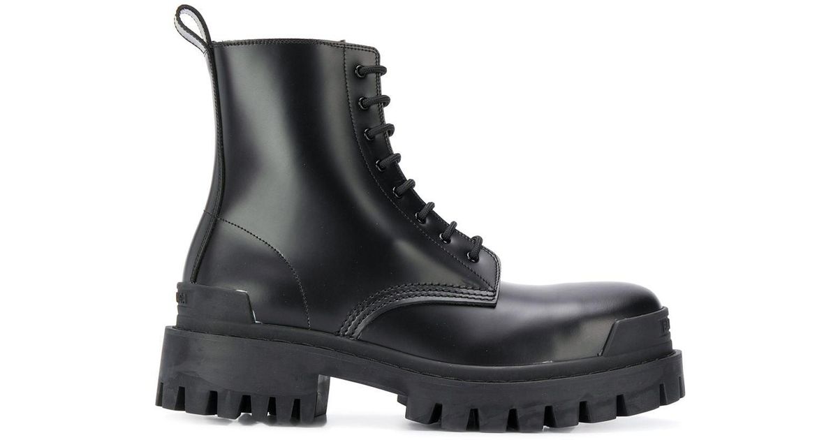balenciaga military boots