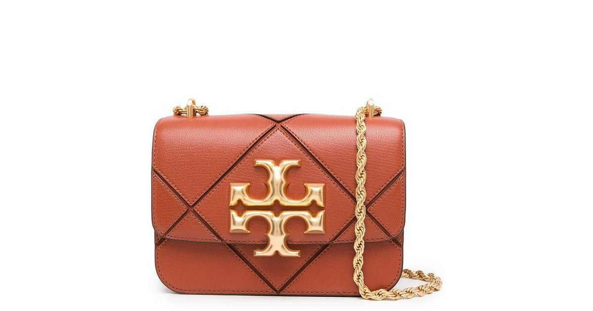 Tory Burch Eleanor Diamond-quilted Small Convertible Shoulder Bag in Brown  | Lyst Australia