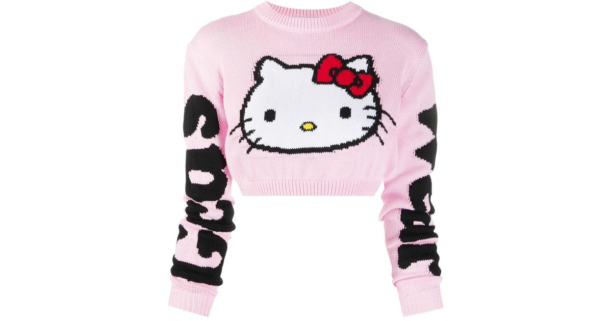 Gcds Cotton Hello Kitty Jumper in Pink - Lyst