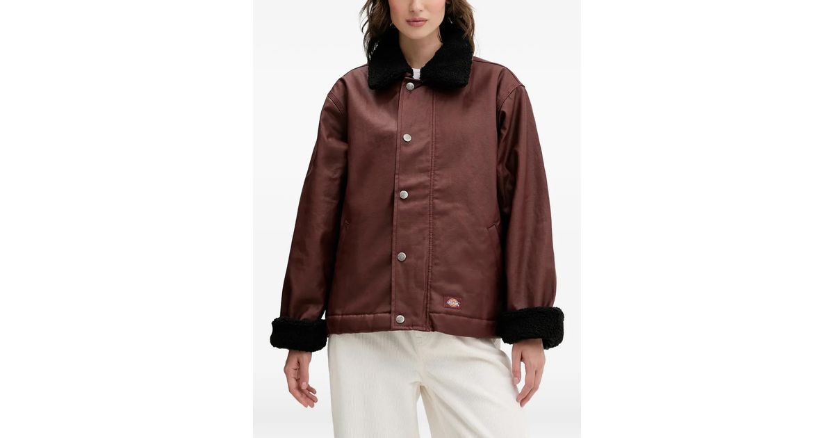 Dickies Decherd Waxed Jacket in Brown | Lyst UK