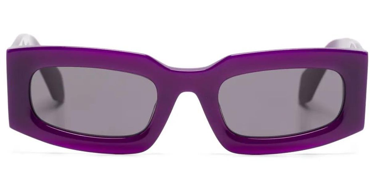 Off-White c/o Virgil Abloh Cary Rectangle-Frame Sunglasses in Purple ...