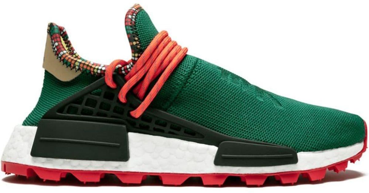 adidas Rubber Pw Solar Hu Nmd X Pharrell Williams Sneakers in Green for Men  - Lyst