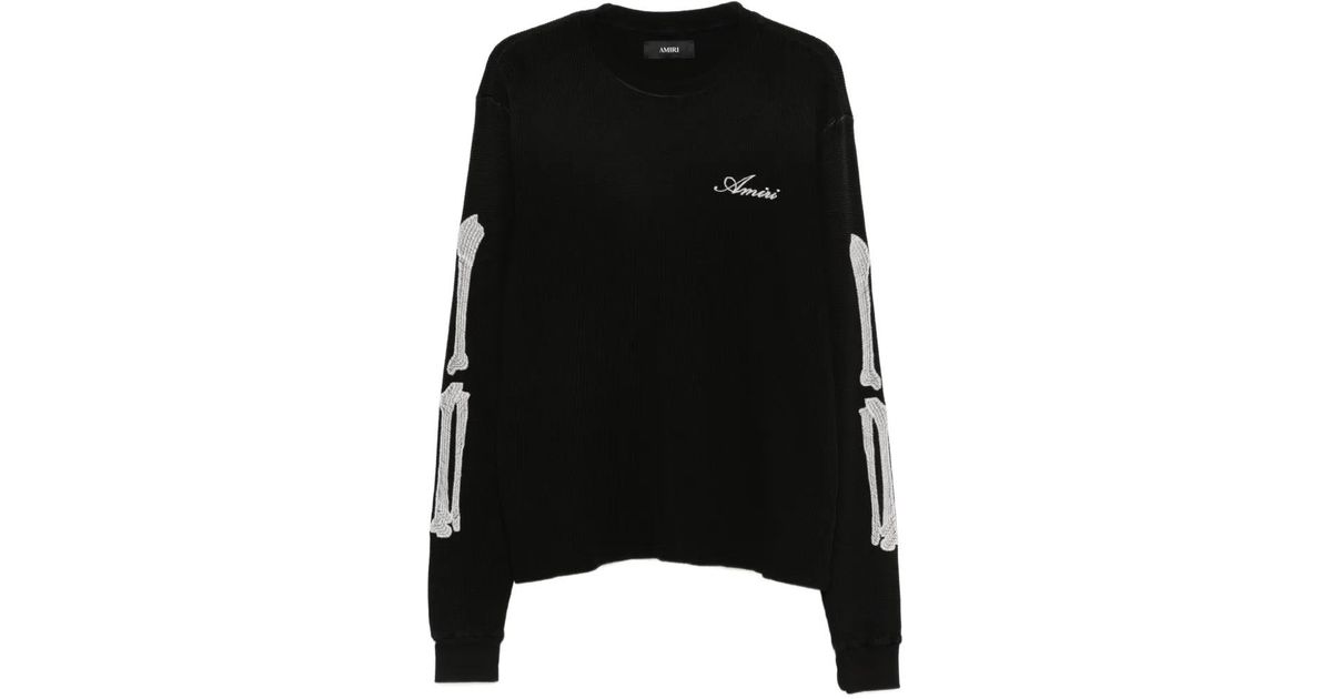 Amiri Bones Long-Sleeve T-Shirt in Black for Men | Lyst