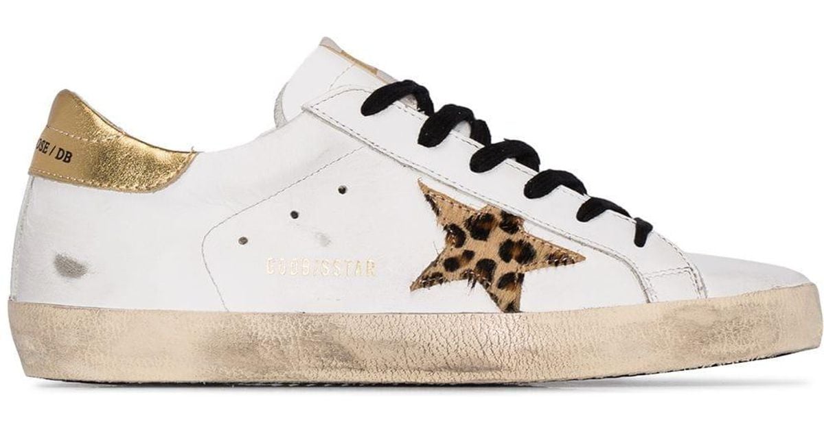 Golden goose white suede leopard may sneakers deals