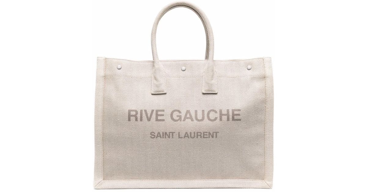 Sac cabas Rive Gauche Saint Laurent en coloris Neutre | Lyst