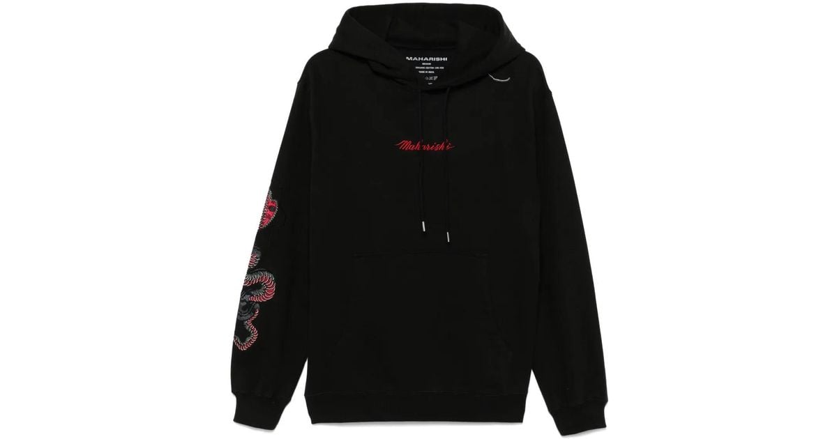 Maharishi Cobra Hoodie in Black for Men Lyst UK