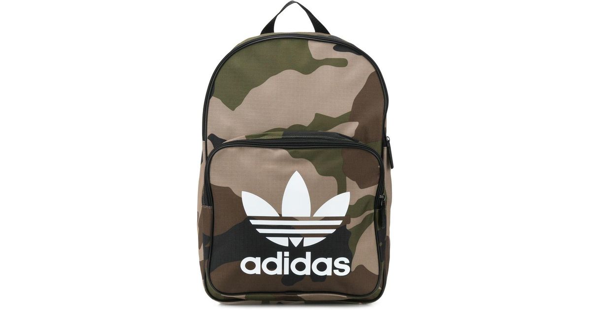 Mochila Trefoil con motivo militar adidas de color Verde | Lyst