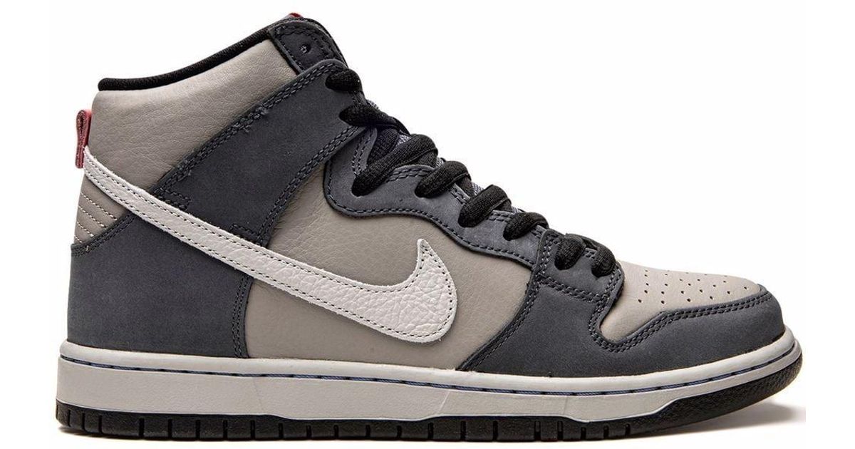 Nike Leather Sb Dunk High Pro Hightop Sneakers in Grey (Grey) for Men