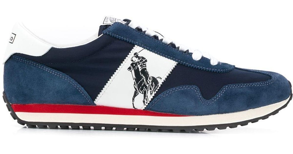 Polo Ralph Lauren Train 90 Sneakers Navy Men\'s Size 11 D With Box Extra Laces Polo Ralph Lauren Train 89 Suede / Oxford Trainer Navy  main image 3