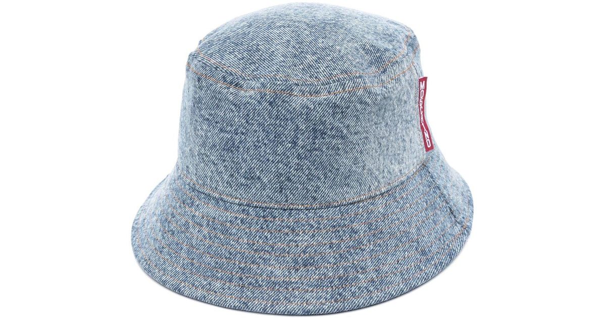 Cappello bucket denim di Moschino in Blu | Lyst