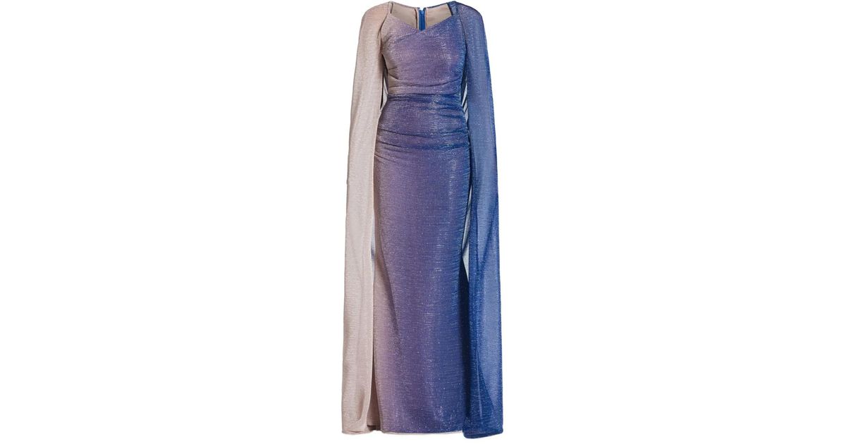 Talbot Runhof Voile Gown Dress in Purple Lyst UK