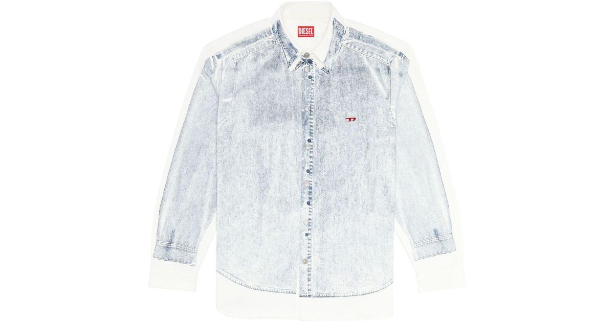 DIESEL D-SIMPLY-OVER デニムシャツ メンズ DIESEL D-simply-over-s デニムシャツ ブルー | Lyst