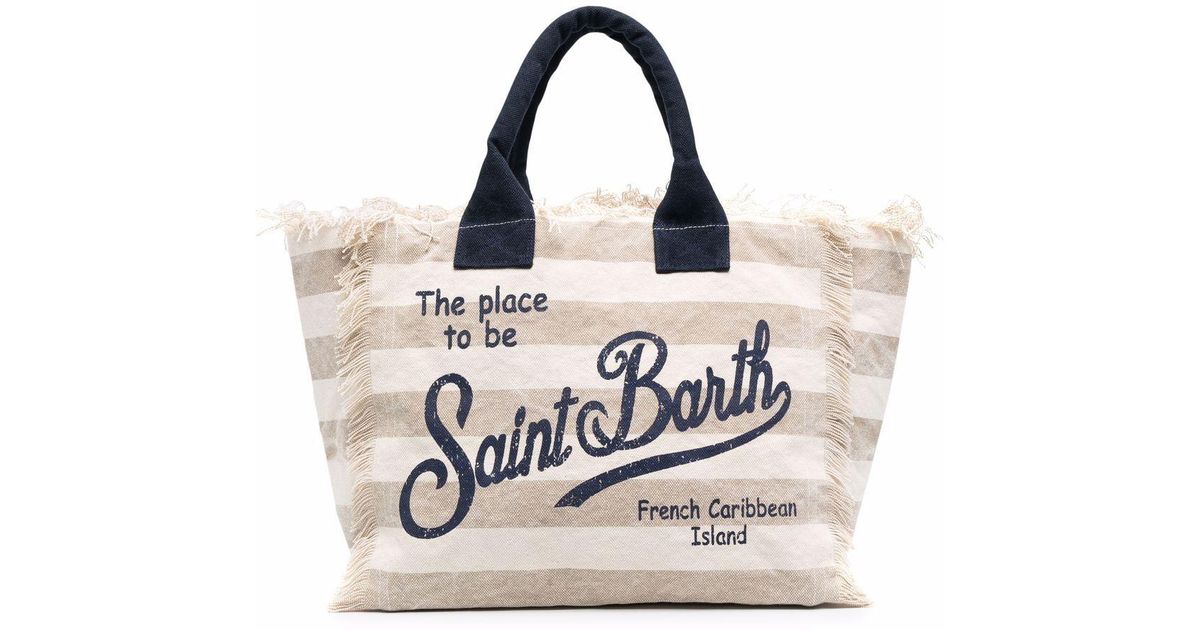 Mc2 Saint Barth Strandtasche mit Logo-Print | Lyst AT