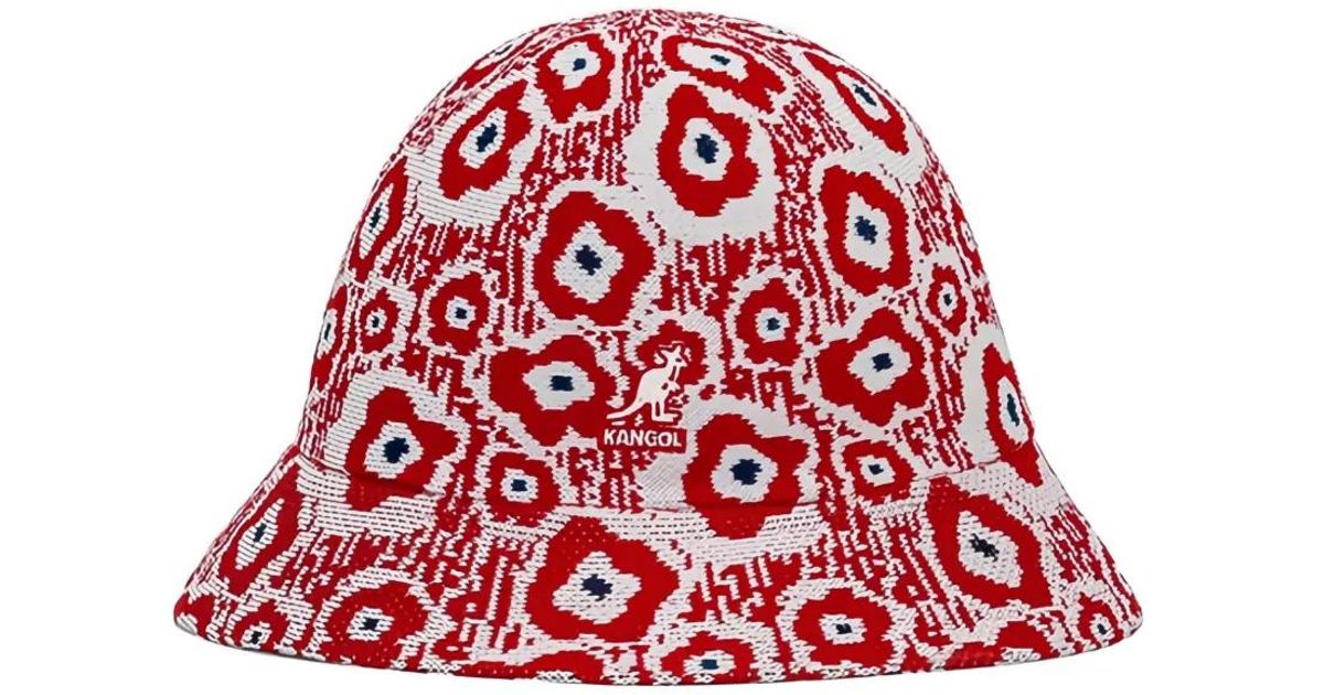 Kango Hat Pattern Kangol Floral-Pattern Bucket Hat in Red | Lyst UK