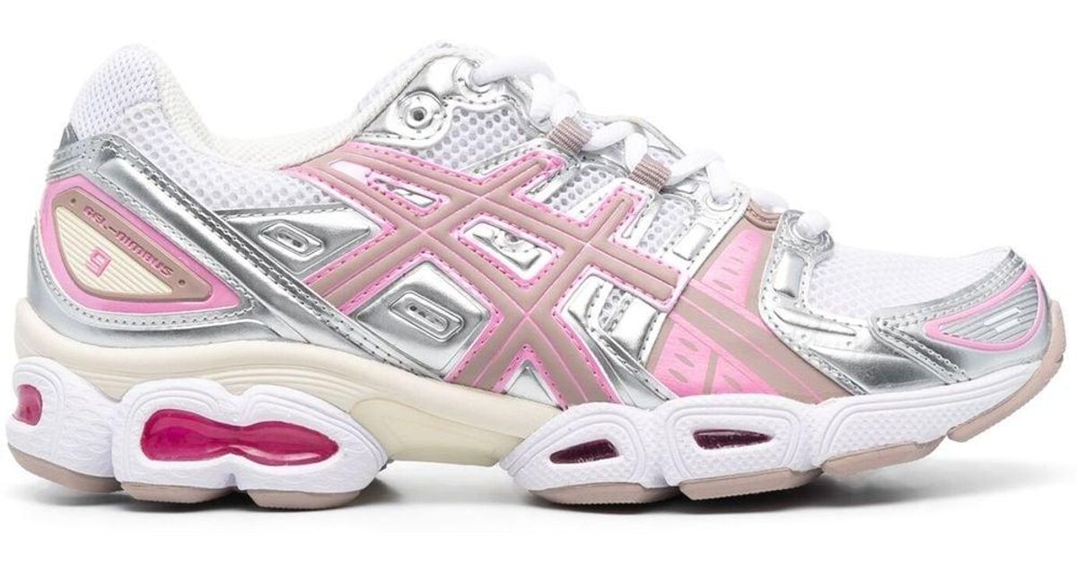 Asics Gel-nimbus 9 Low-top Sneakers in Pink for Men | Lyst