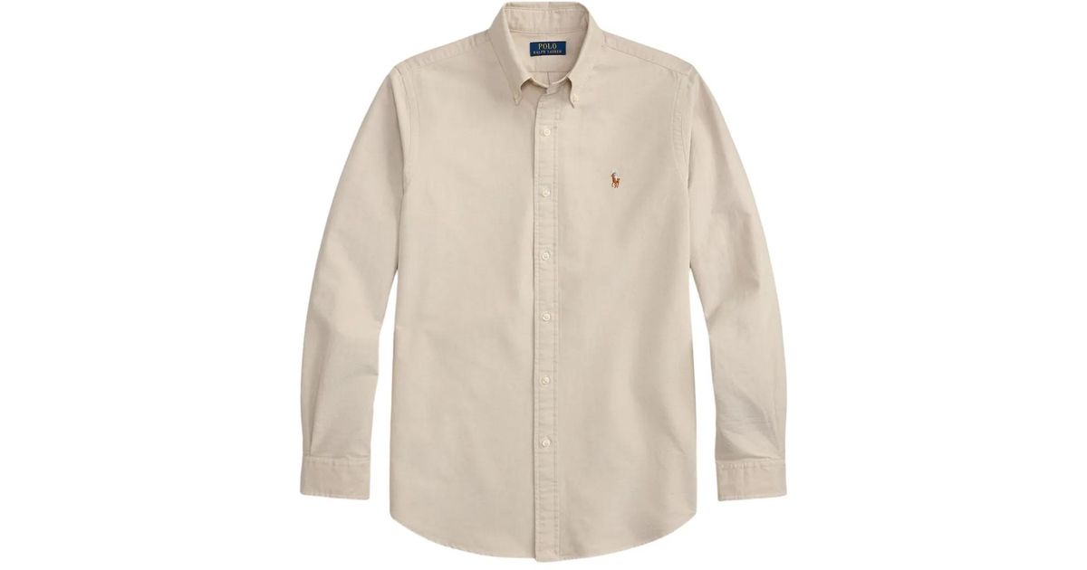 Polo Ralph Lauren The Iconic Oxford Embroidered Shirt in White for Men ...