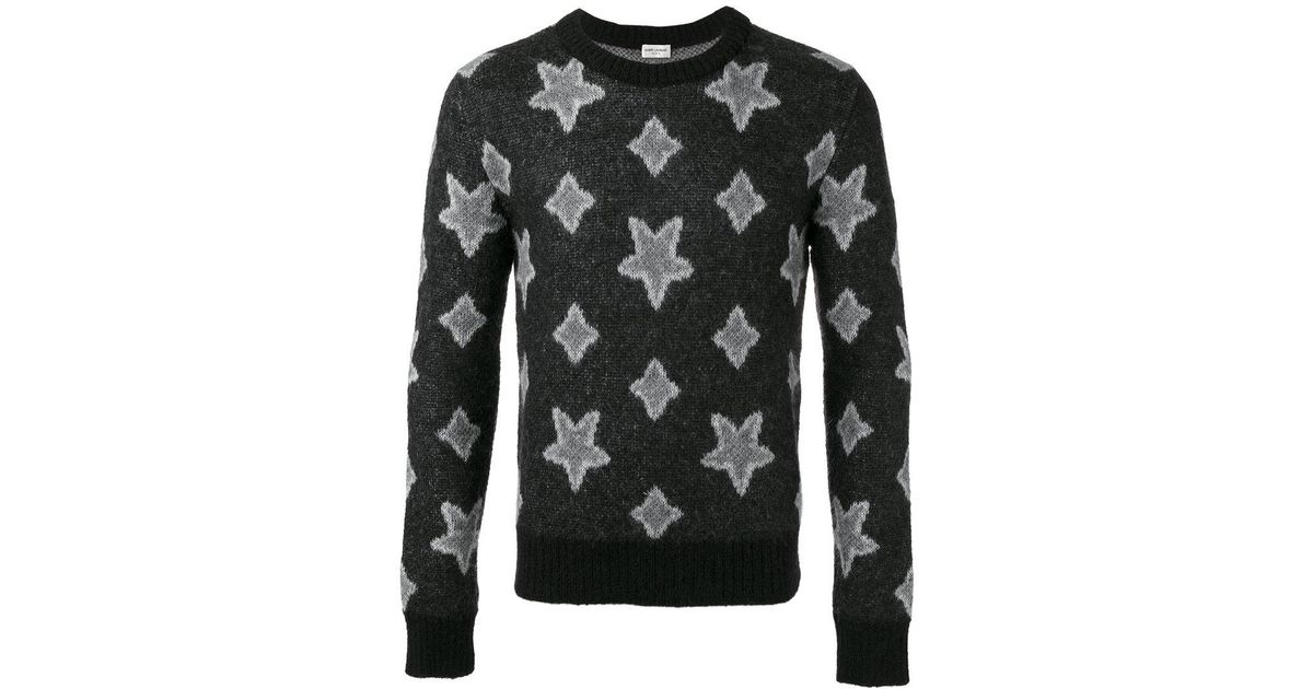 saint laurent star sweater
