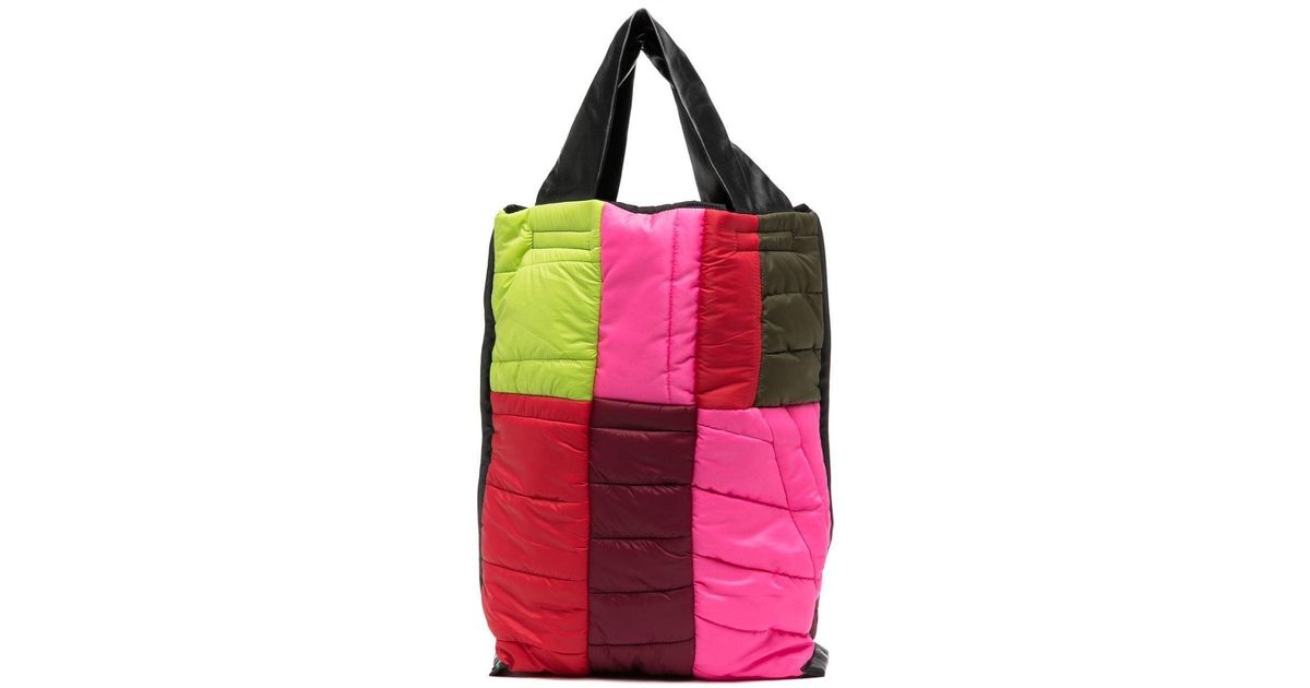 Colville Pudding Colour-Block Raffia Bucket Bag