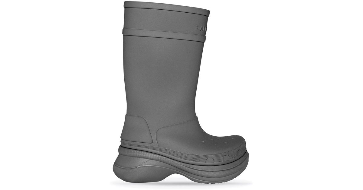 balenciaga bottes gris