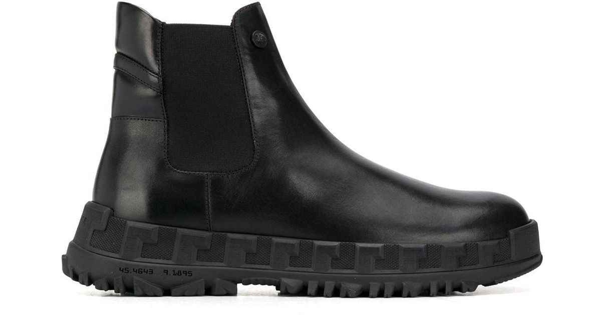 greca rhegis boots versace