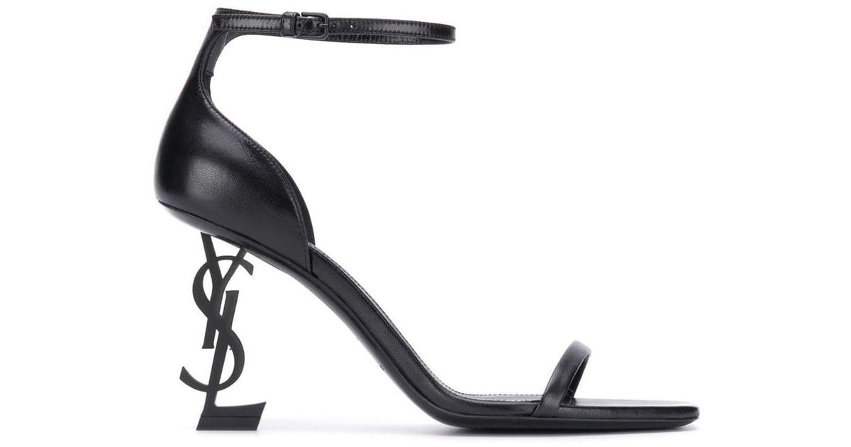 Saint Laurent Opium Sandals in Black | Lyst