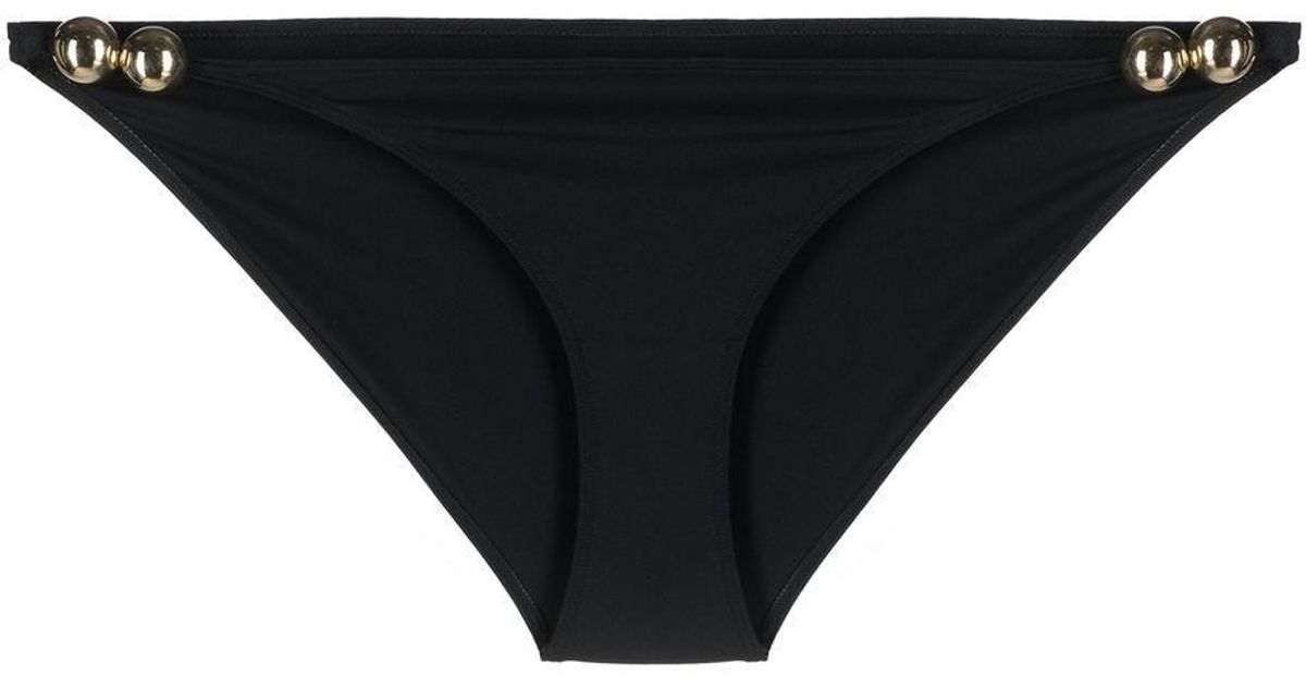 Wolford Beaddetail Bikini Bottoms in Black Lyst