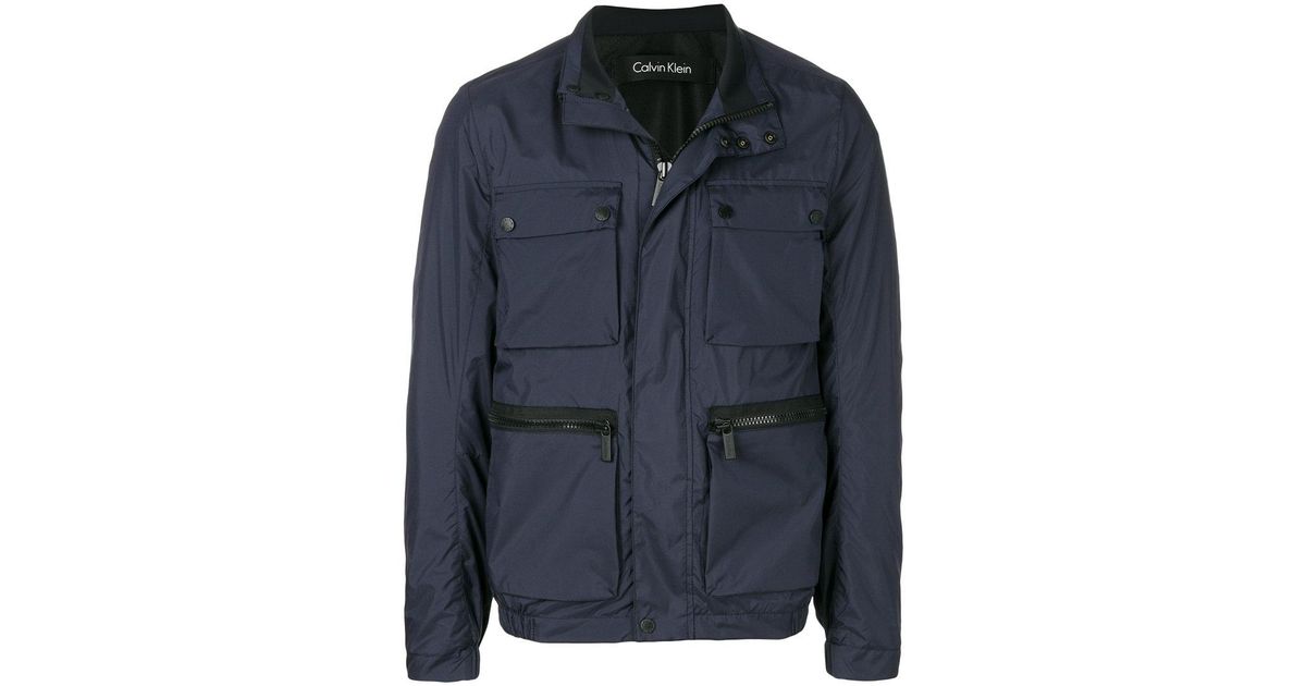 CALVIN KLEIN 205W39NYC Military Jacket in Blue for Men - Lyst