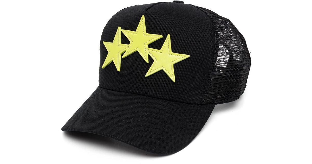 Amiri Cotton Star-motif Cap in Black for Men | Lyst UK