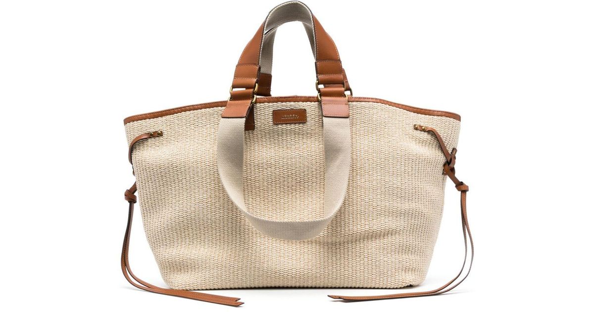 Isabel Marant Wardy Interwoven-design Tote Bag in Natural | Lyst