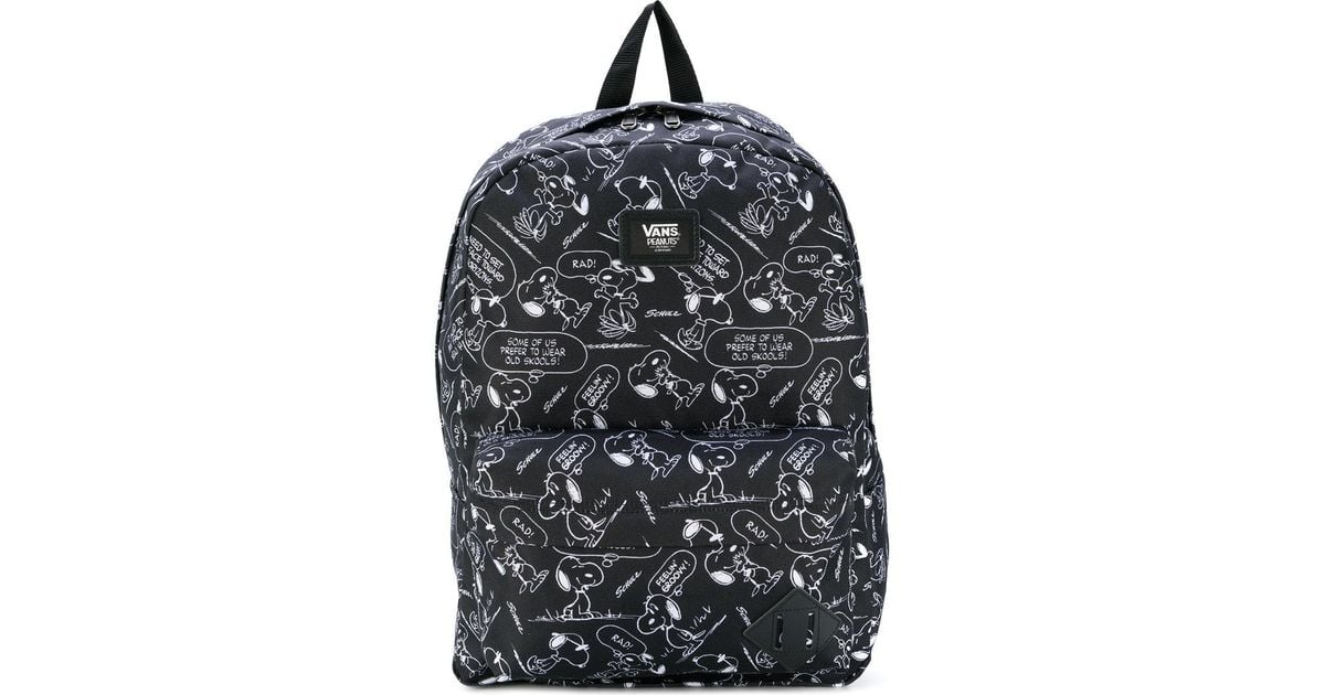 Vans X Realm Snoopy Backpack in Black for Men | Lyst