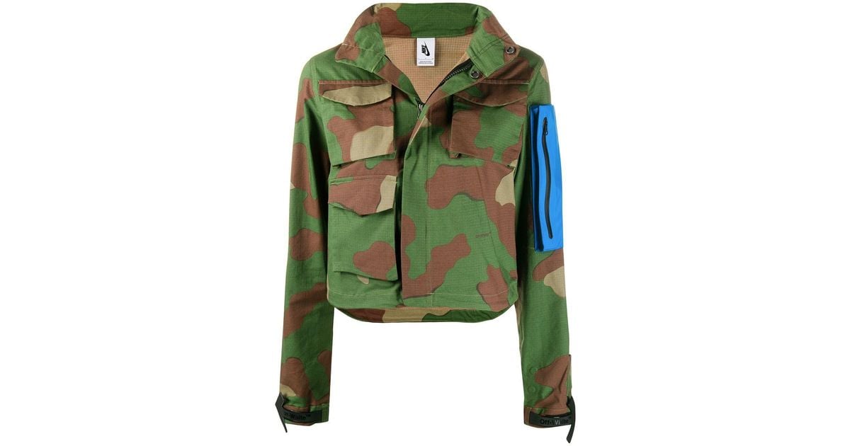 Off-White c/o Virgil Abloh X Nike Nrg Camouflage Zip-up Jacket in