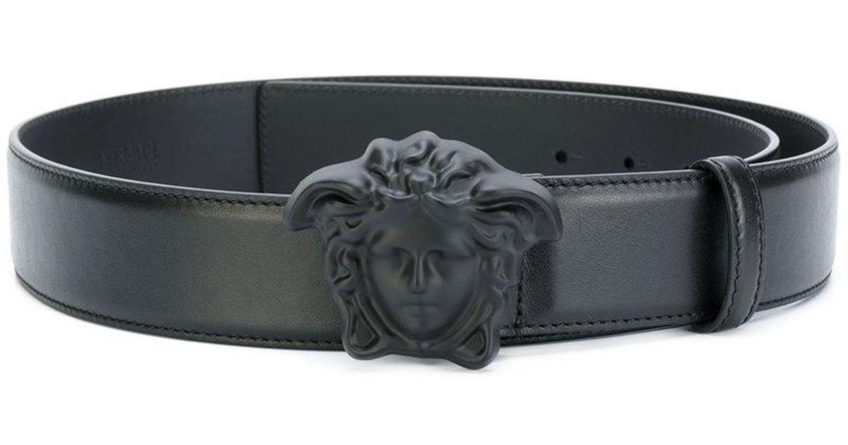 all black versace belt