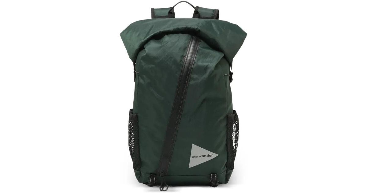 and wander Logo Backpack in Green for Men | Lyst