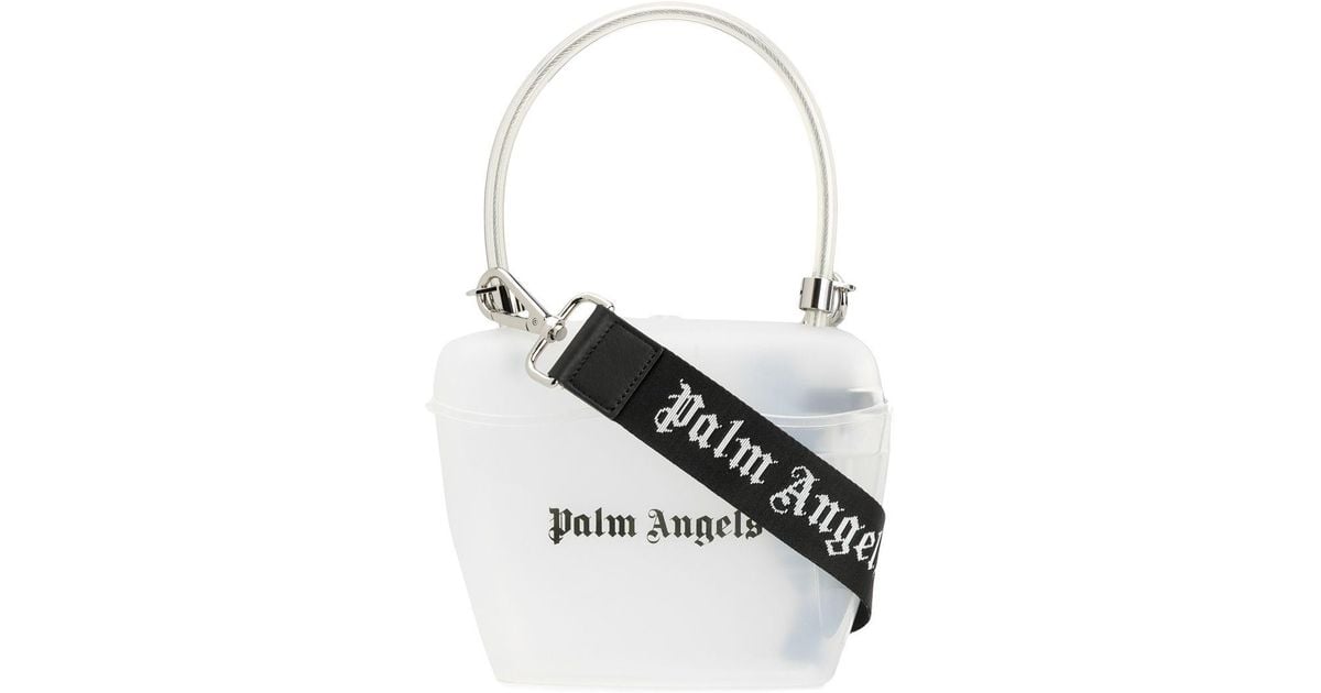 Palm Angels Transparent Padlock Tote in White Lyst